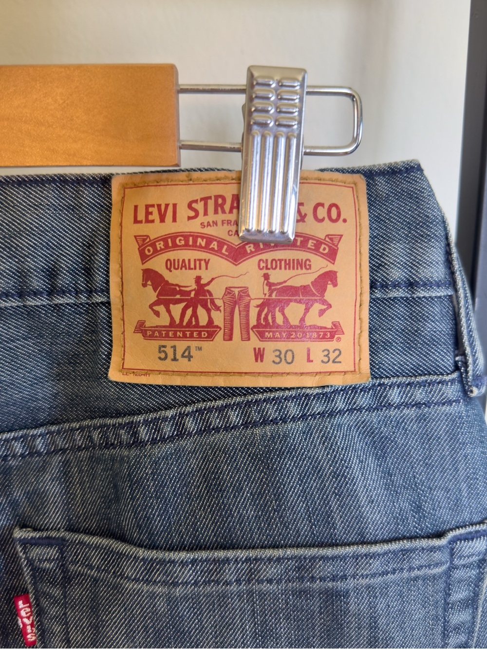 Levi's 514 Men's Straight Jeans - Indigo Blue - Picture 8 of 8